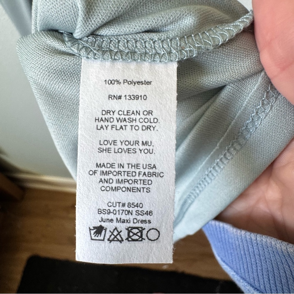 Show Me Your Mumu Small Silver Sage June Maxi, Prom, Bridesmaid, Maternity New - Picture 13 of 16
